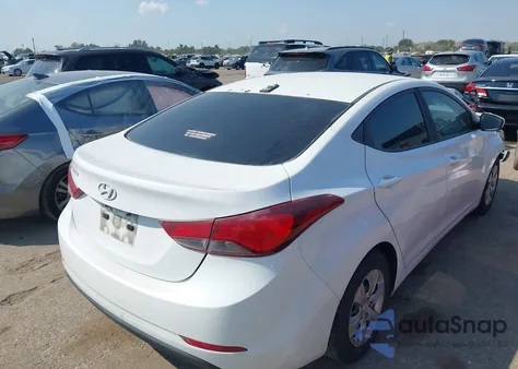 2016 Hyundai Elantra Se из США, поврежденный, VIN 5NPDH4AE7GH753453